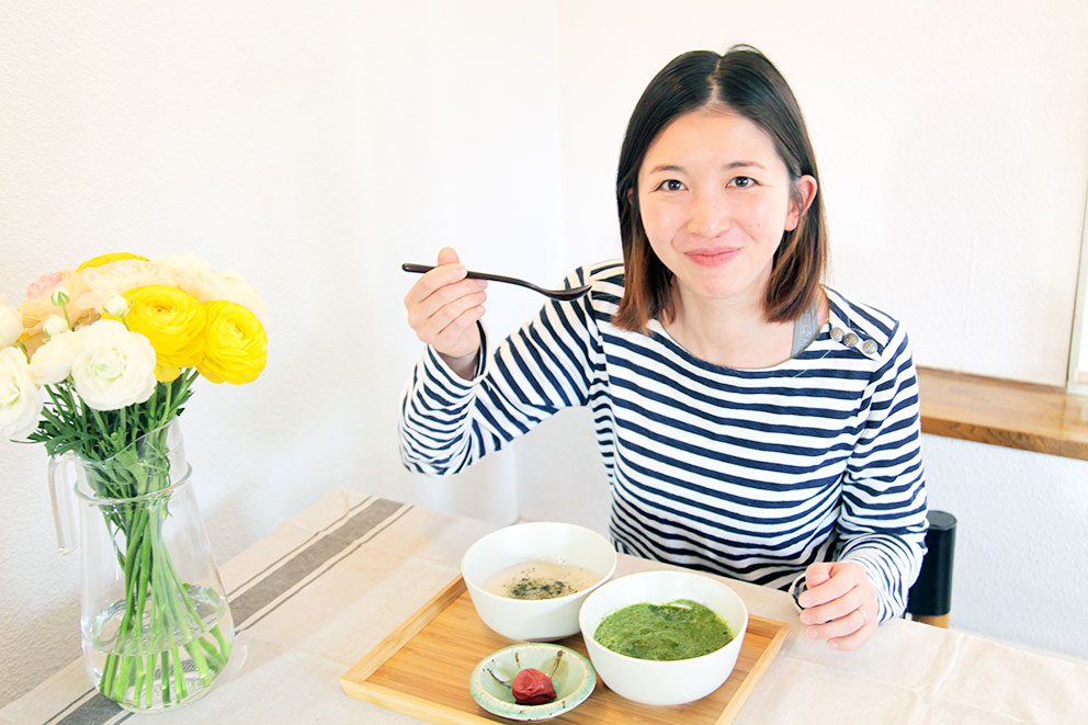 準備食を食べる